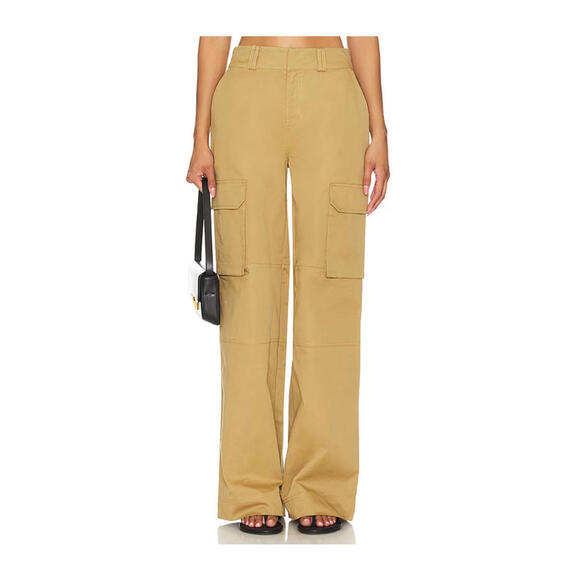 Lovers + Friends SYDNEY PANT khaki Cargo pockets size M NWT $178 msrp